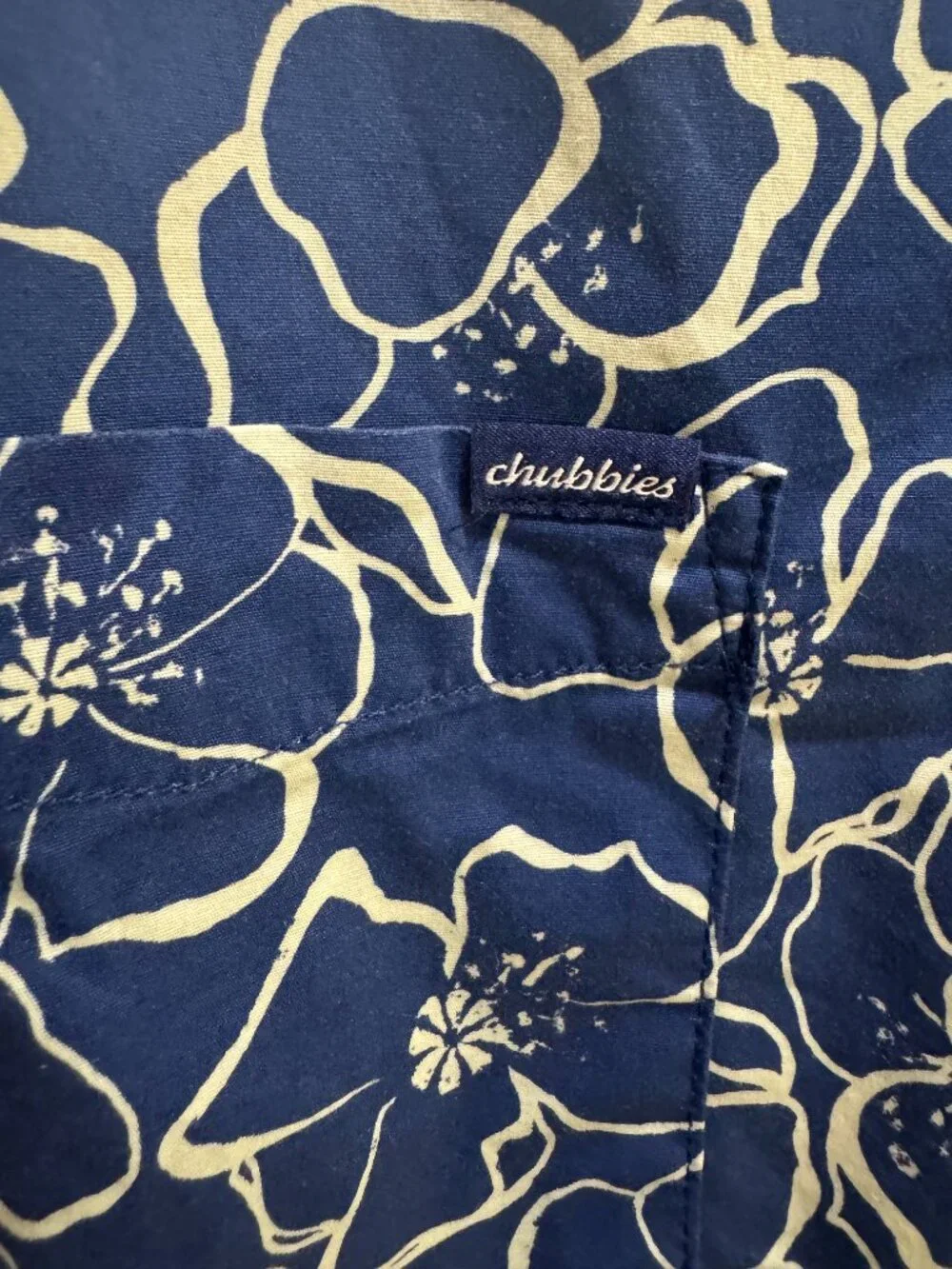 Chubbies Summer Print Shirt Blue – Casual Button Up – Size L - Picture 4 of 6